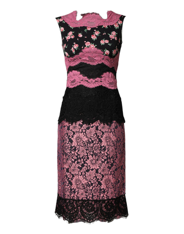 Dolce & Gabbana 08% Elastane sheath dress in black