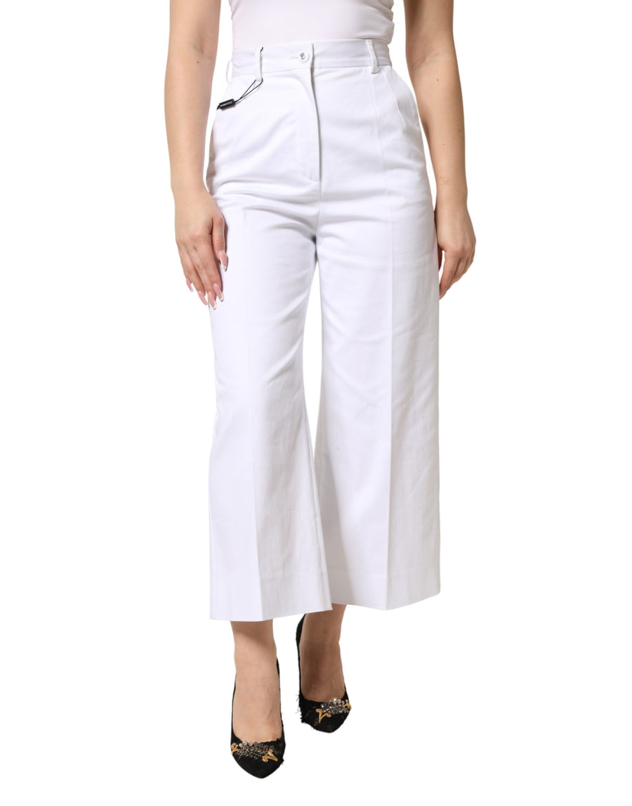 Dolce & Gabbana 97% Cotton trousers in white