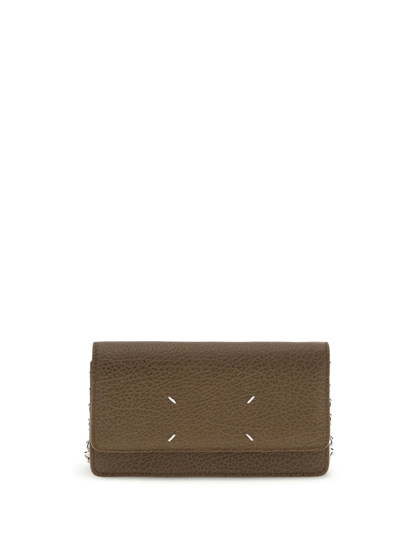 Maison Margiela 100% calf leather (Bos Taurus) wallet in brown