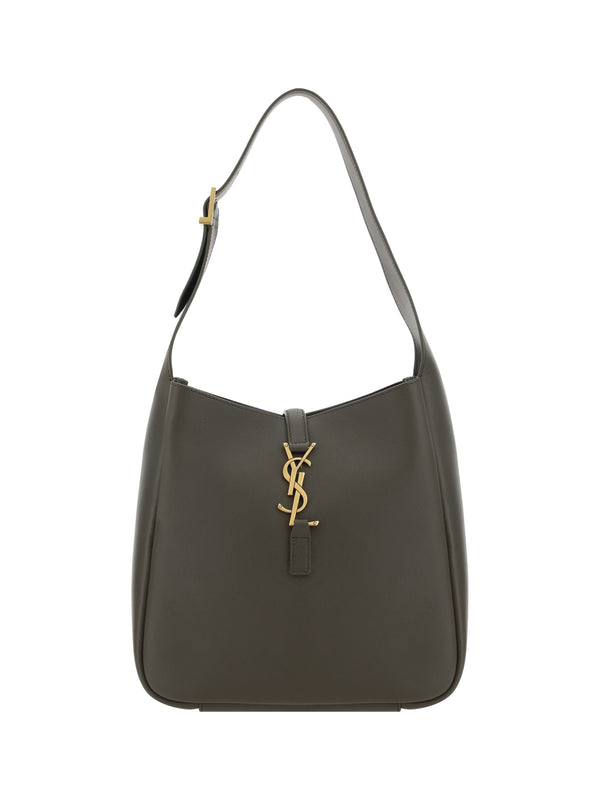 Saint Laurent 100% Calf Leather Bos Taurus shoulder bag in gray