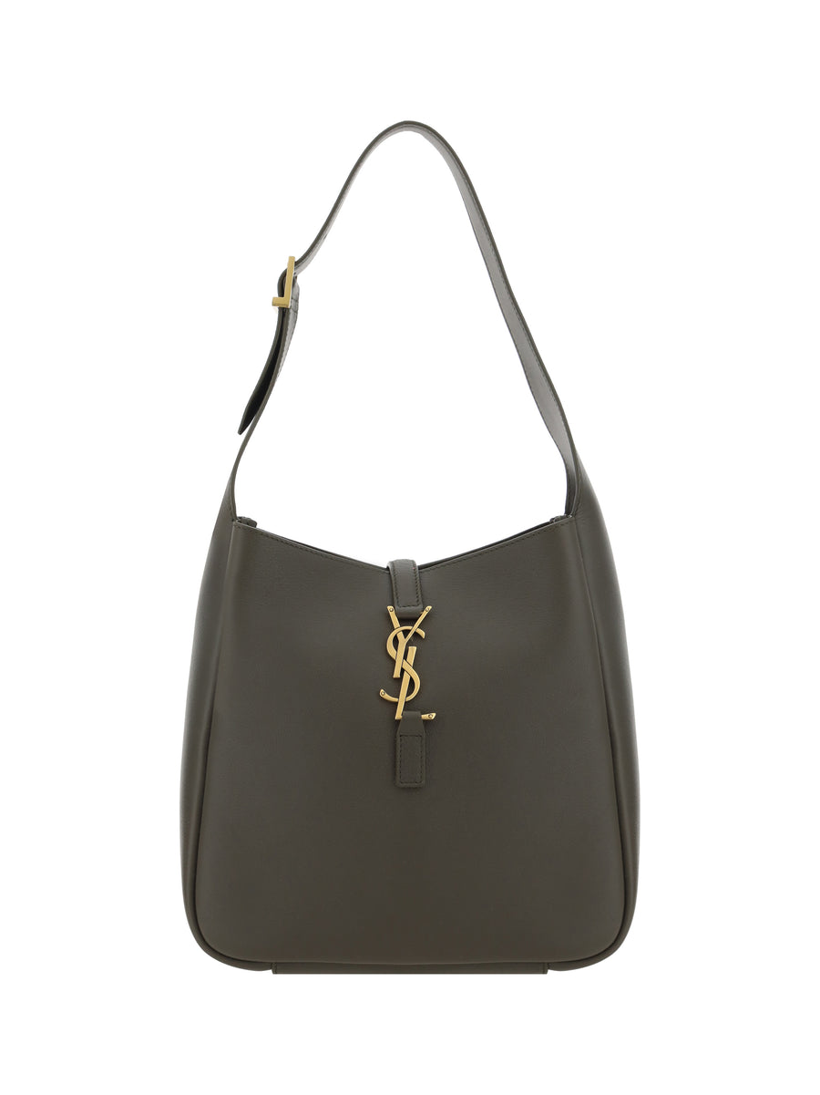 Saint Laurent 100% Calf Leather Bos Taurus shoulder bag in gray