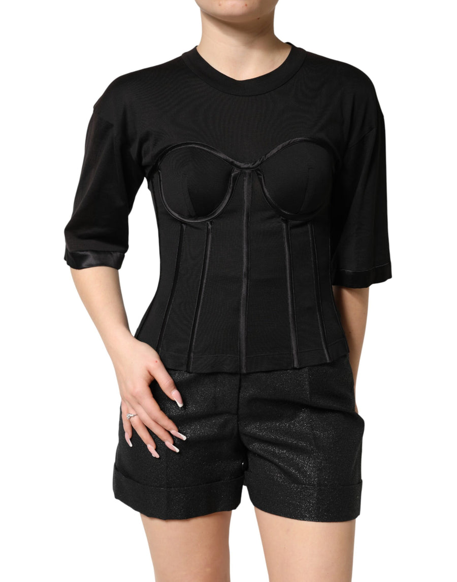 Dolce & Gabbana 90% Cotton t-shirt in black