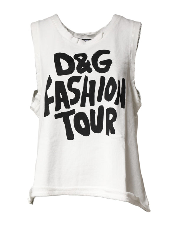 Dolce & Gabbana 100% Cotton tank top in white
