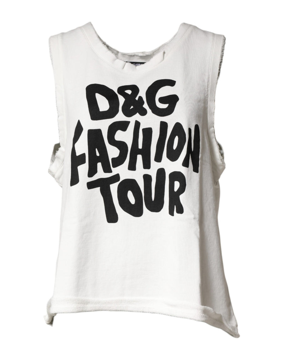 Dolce & Gabbana 100% Cotton tank top in white
