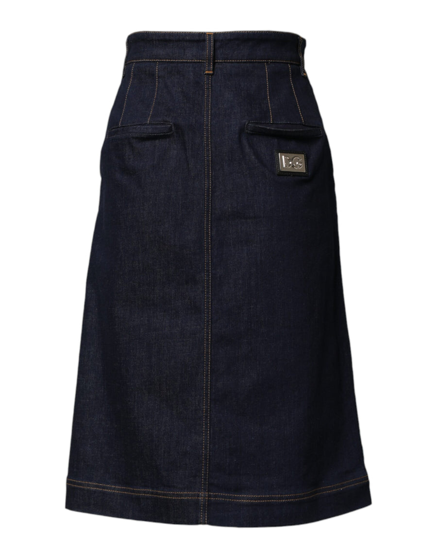 Dolce & Gabbana 97% Cotton skirt in navy