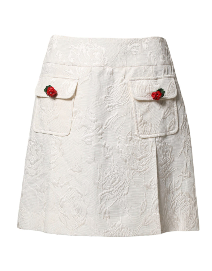 Dolce & Gabbana 65% Cotton skirt in white