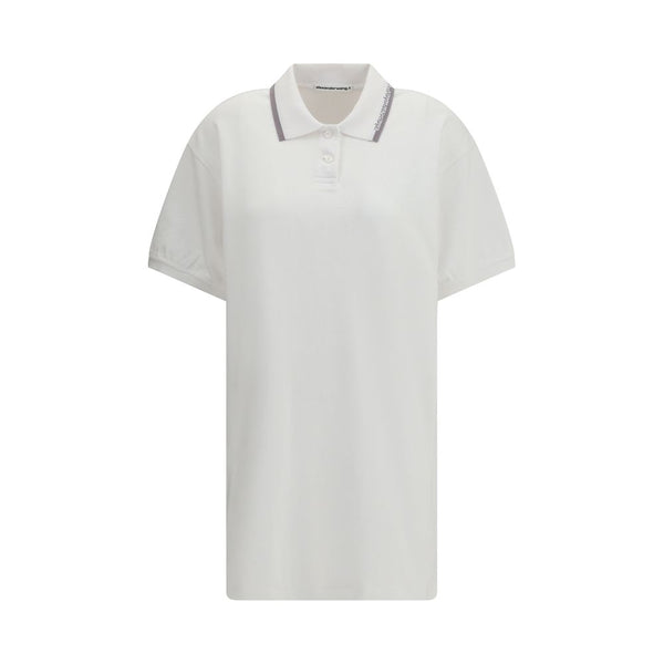 Alexander Wang 100% Cotton polo dress in white