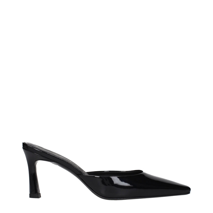 The Attico mule in black