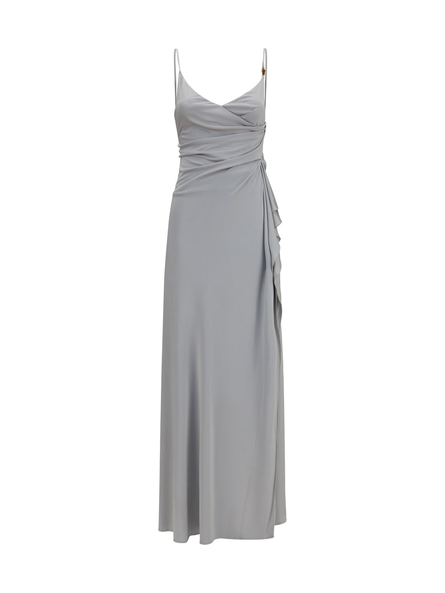 Viscose Jersey Dress Silver Grey
