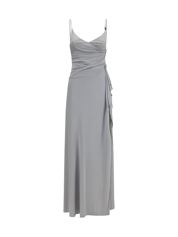 Viscose Jersey Dress Silver Grey