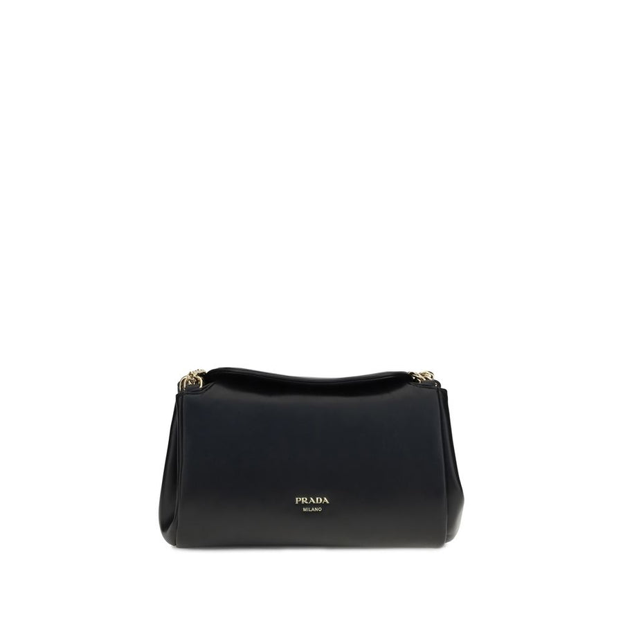 Prada 100% Calf Leather Bos Taurus shoulder bag in black