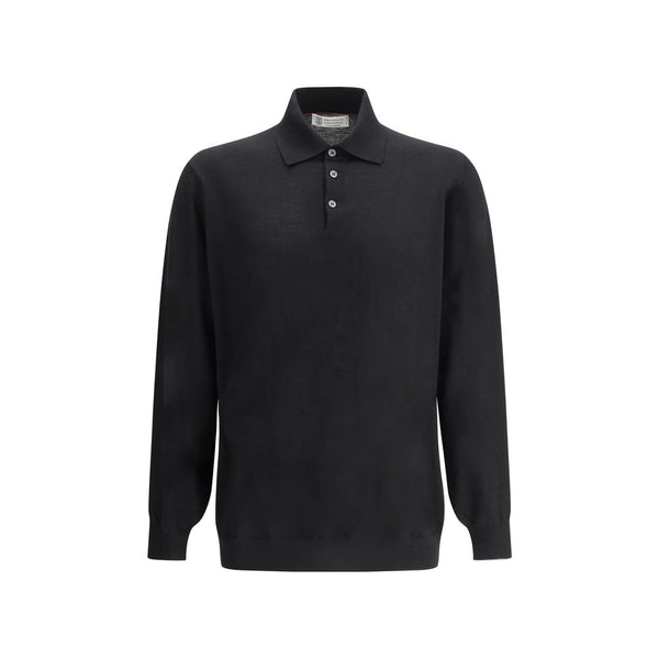 Brunello Cucinelli 10% Cashmere polo in black