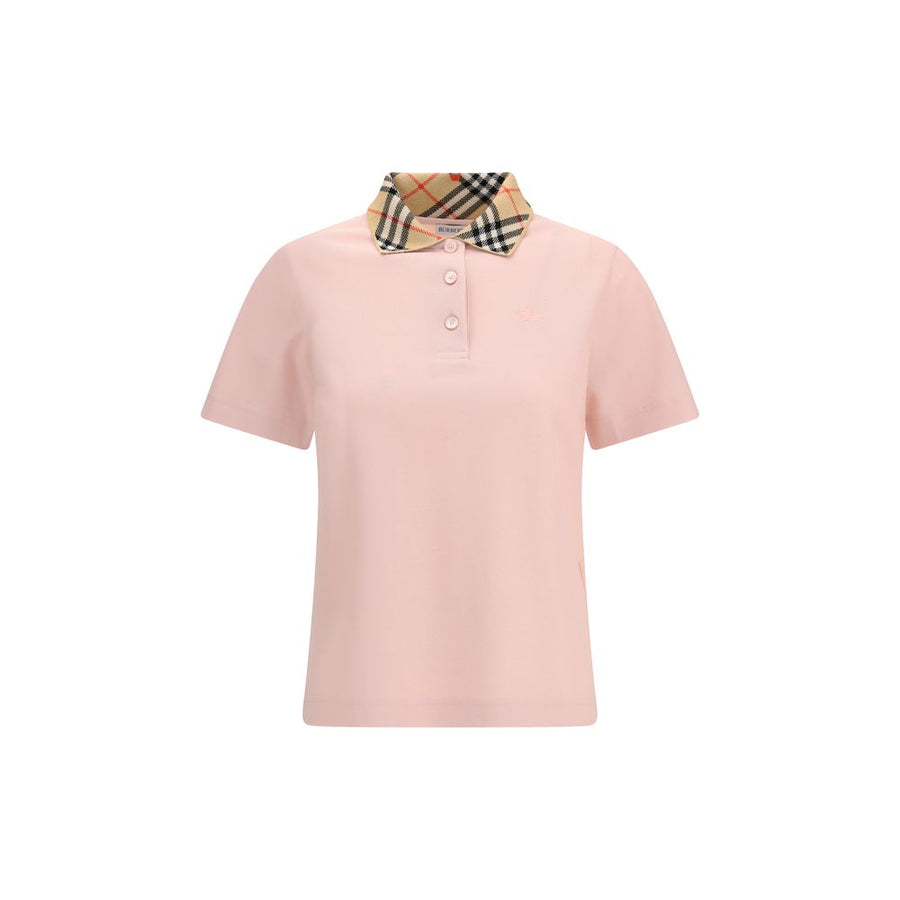 Burberry 100% Cotton polo shirt in pink