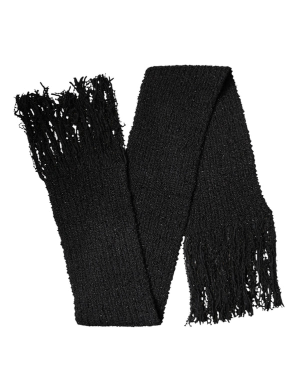 Dolce & Gabbana 30% silk shawl in black