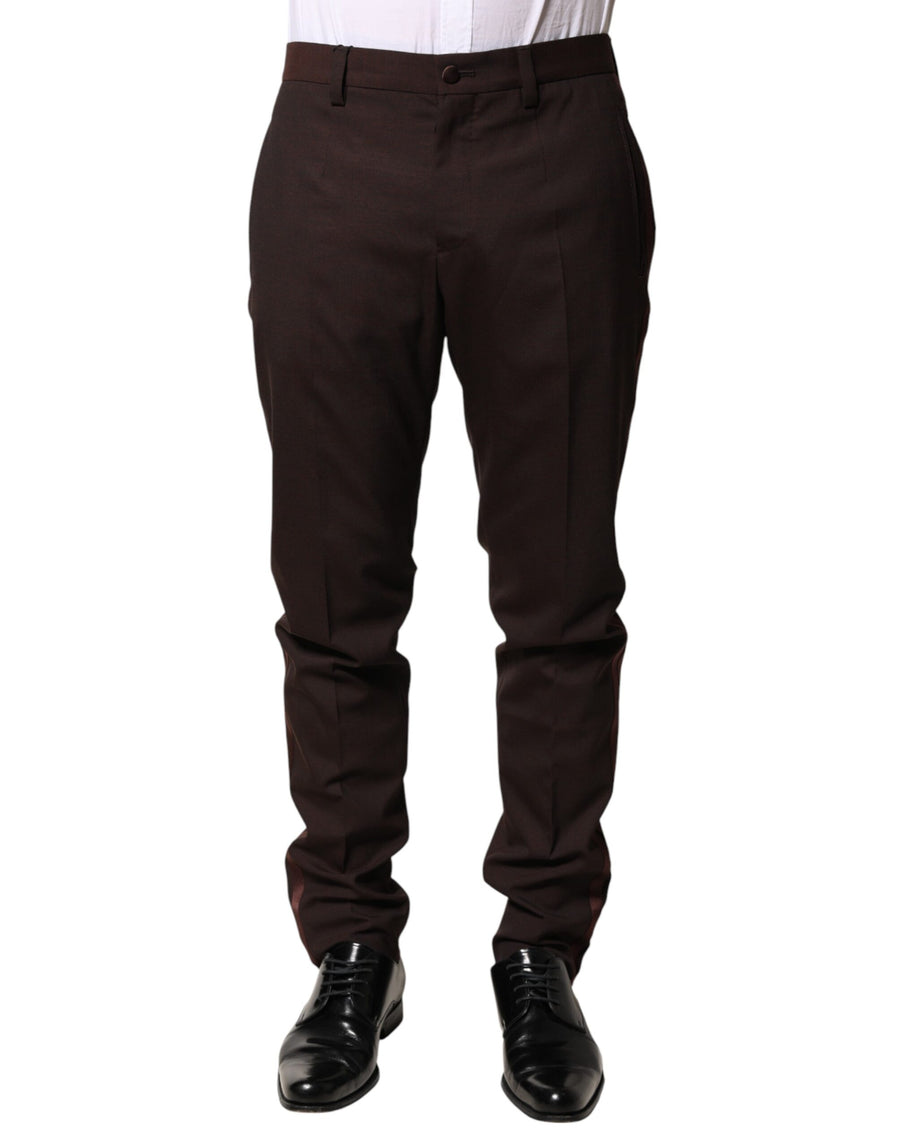 Dolce & Gabbana 41% Wool trousers in brown