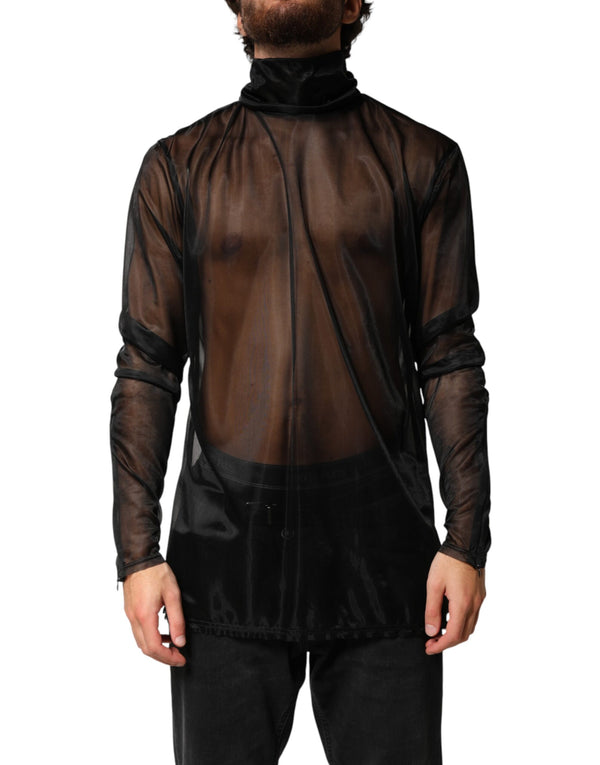Dolce & Gabbana 100% Polyamide turtleneck in black