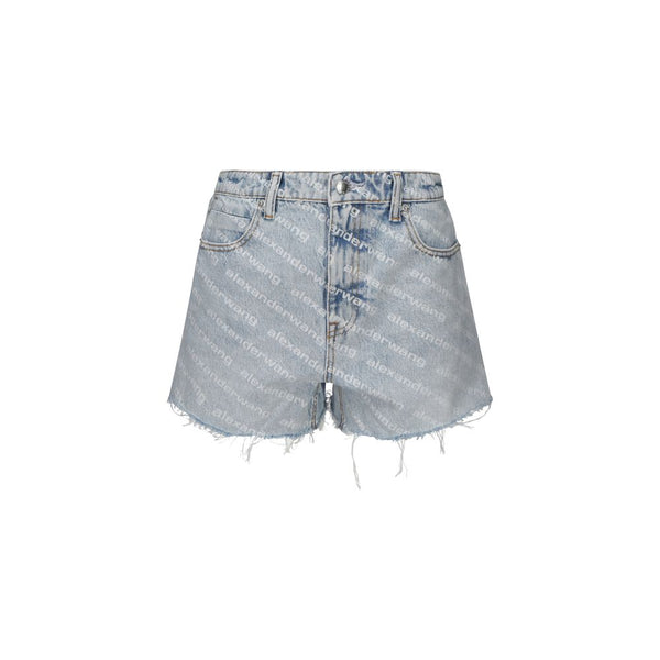 Alexander Wang 100% Cotton denim shorts in blue