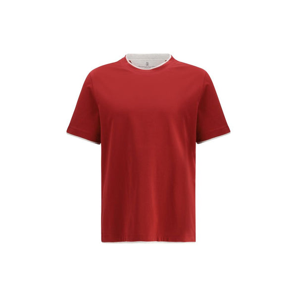 Brunello Cucinelli 100% Cotton t-shirt in red