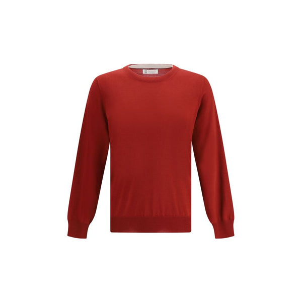 Brunello Cucinelli 90% Wool Ovis Aries sweater in red