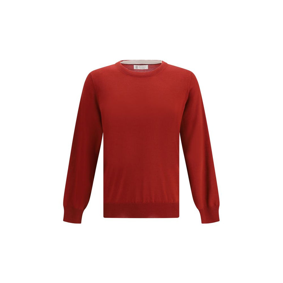 Brunello Cucinelli 90% Wool Ovis Aries sweater in red