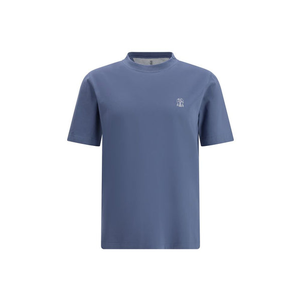 Brunello Cucinelli 100% Cotton t-shirt in blue