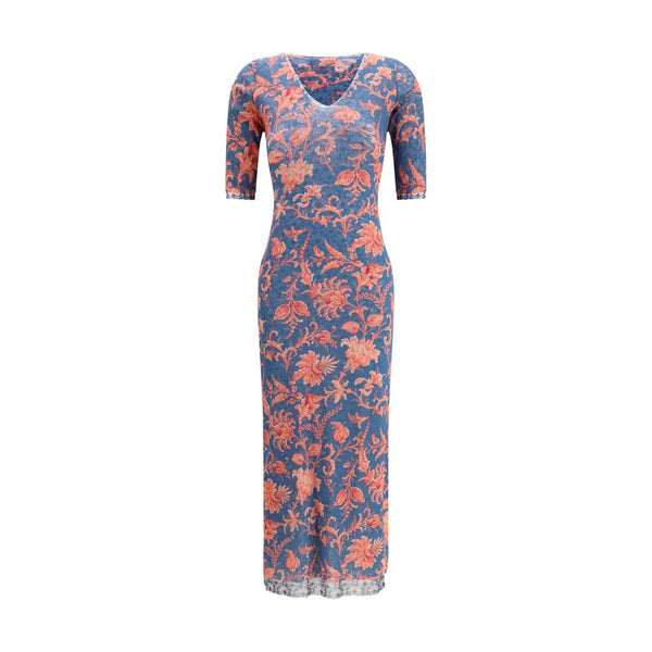 Etro 100% Polyamide dress in blue