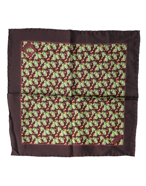 Dolce & Gabbana 100% Silk scarf in brown