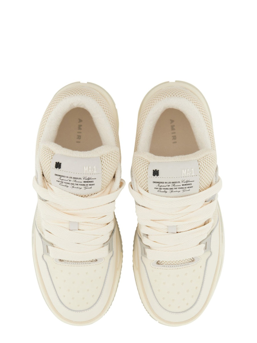 Sneaker Ma-1 White Cow Leather Trainers