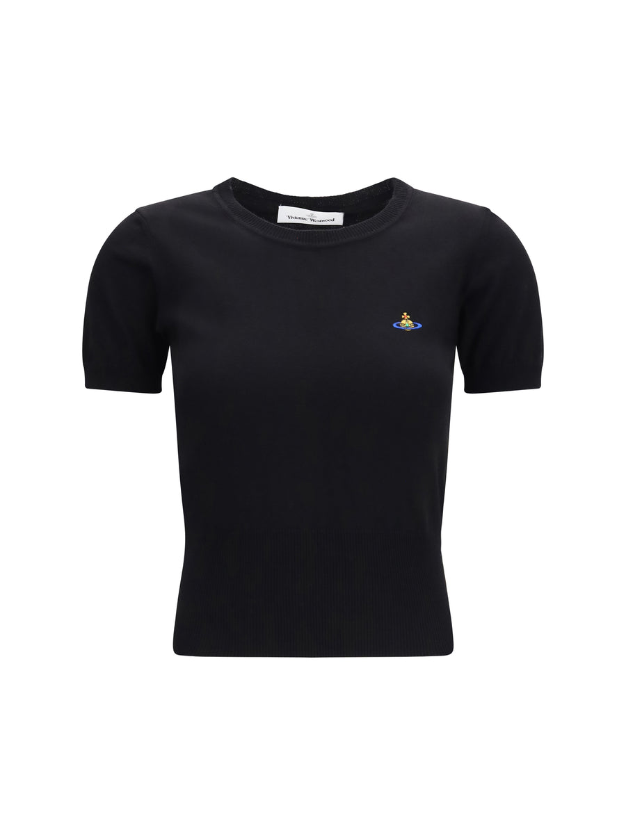 Bea Top Black Cotton; Kashmir/capra Hircus