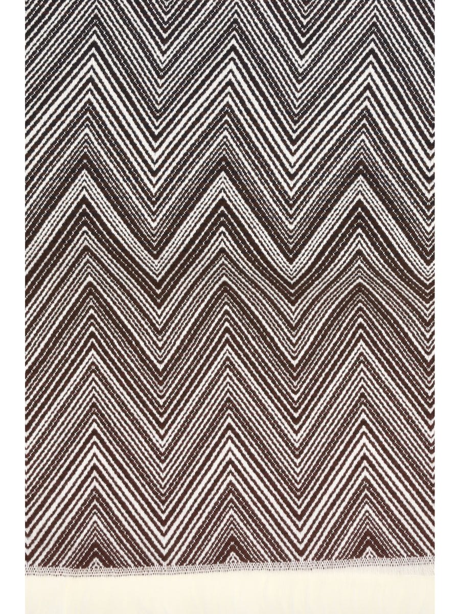 Plaid Timmy Brown-White Brown/white Merino Wool Cushions