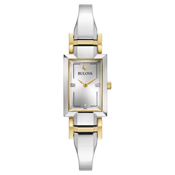 Bulova Stainless steel case and bracelet watch in silver