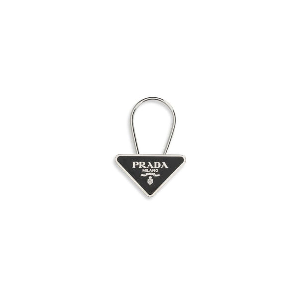 Prada 50% Stainless Steel key case in black