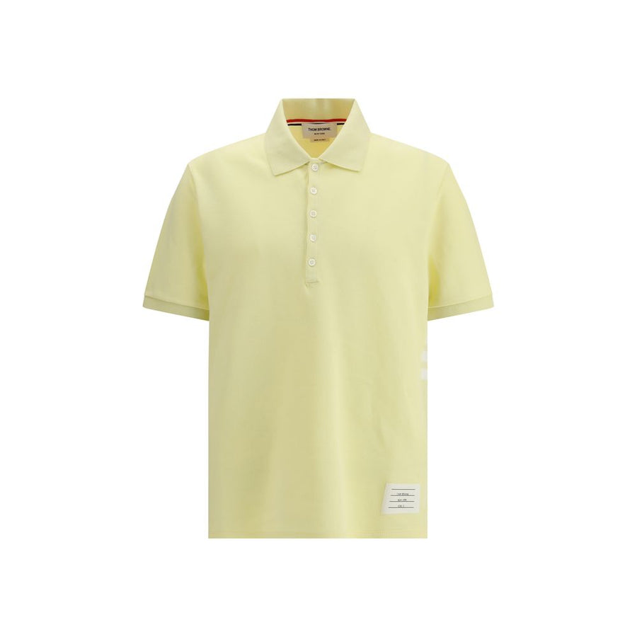 Thom Browne 100% Cotton polo shirt in yellow