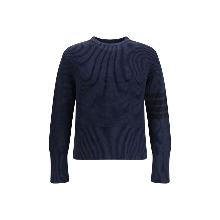 Thom Browne 100% Cotton sweater in navy