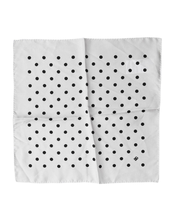 Dolce & Gabbana 100% Silk handkerchief in white