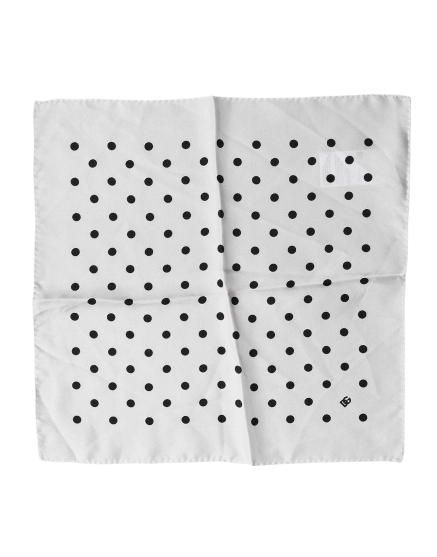 Dolce & Gabbana 100% Silk handkerchief in white