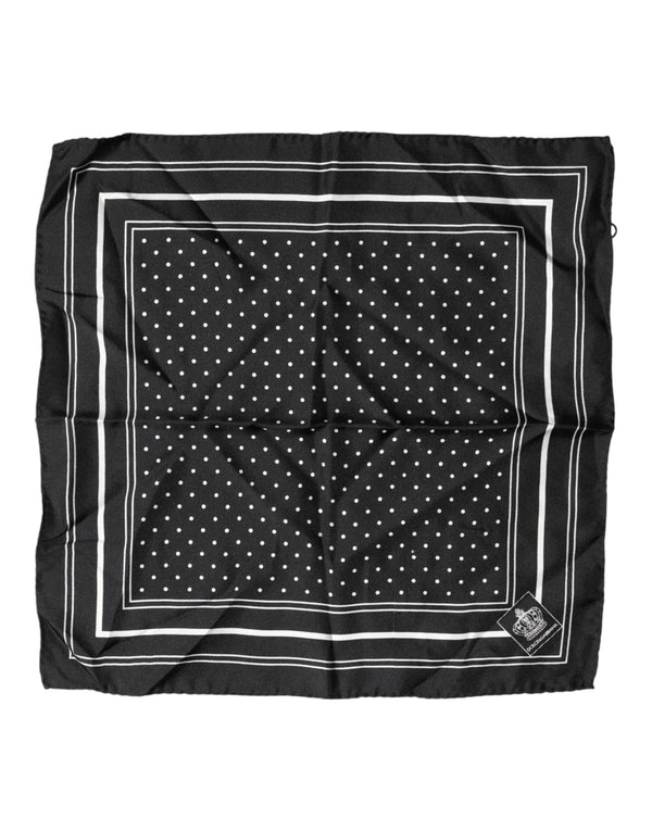 Dolce & Gabbana 100% Silk handkerchief in black