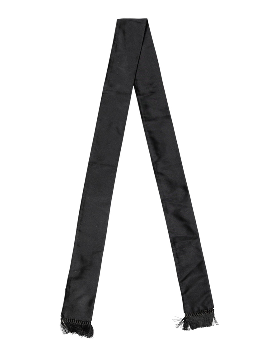 Dolce & Gabbana 100% Silk scarf in black