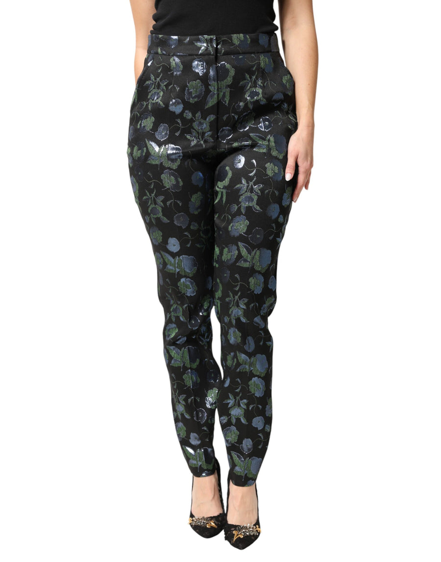 Dolce & Gabbana 90% Polyester 10% Metallized Fiber trousers in black