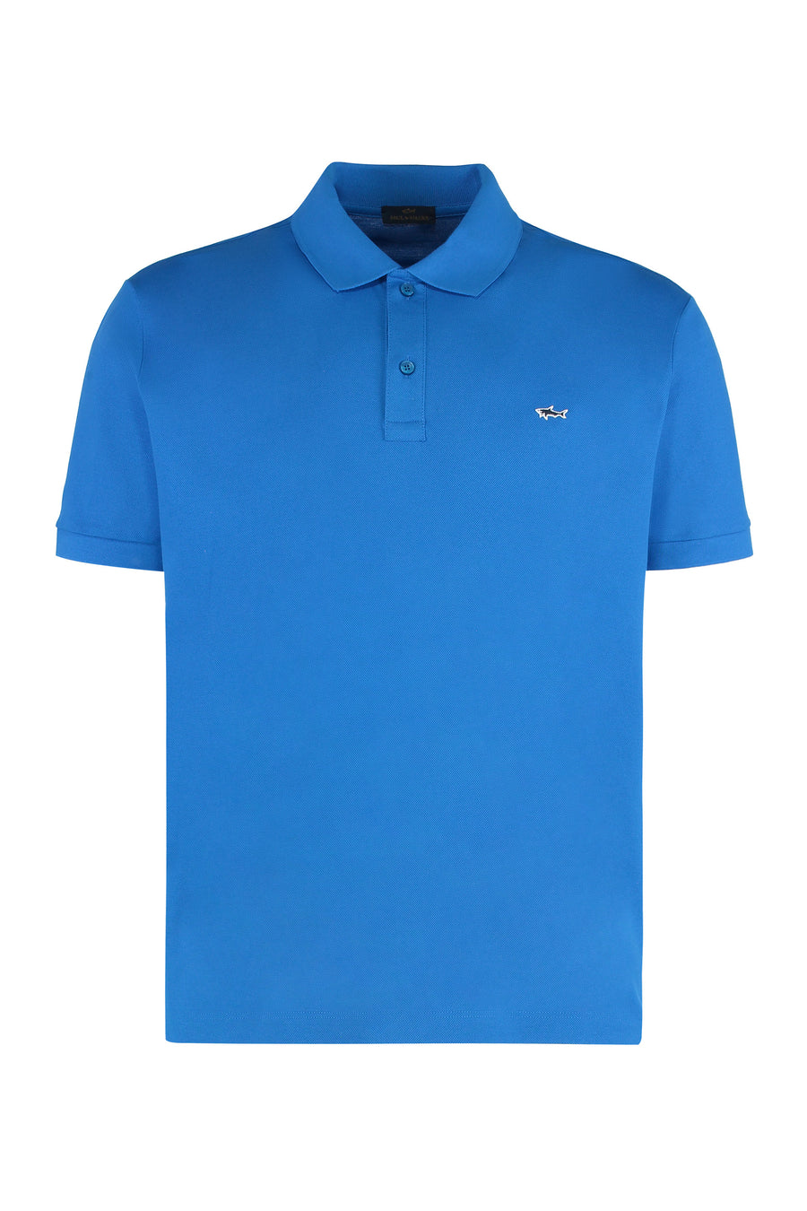 Blue Cotton Piqué Polo Shirt