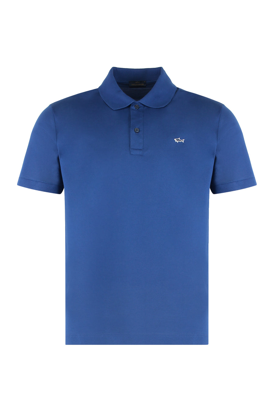 Cotton Piqué Polo Shirt Blue