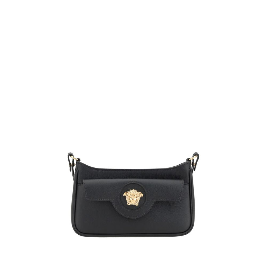 Versace 100% Calf Leather Bos Taurus shoulder bag in black