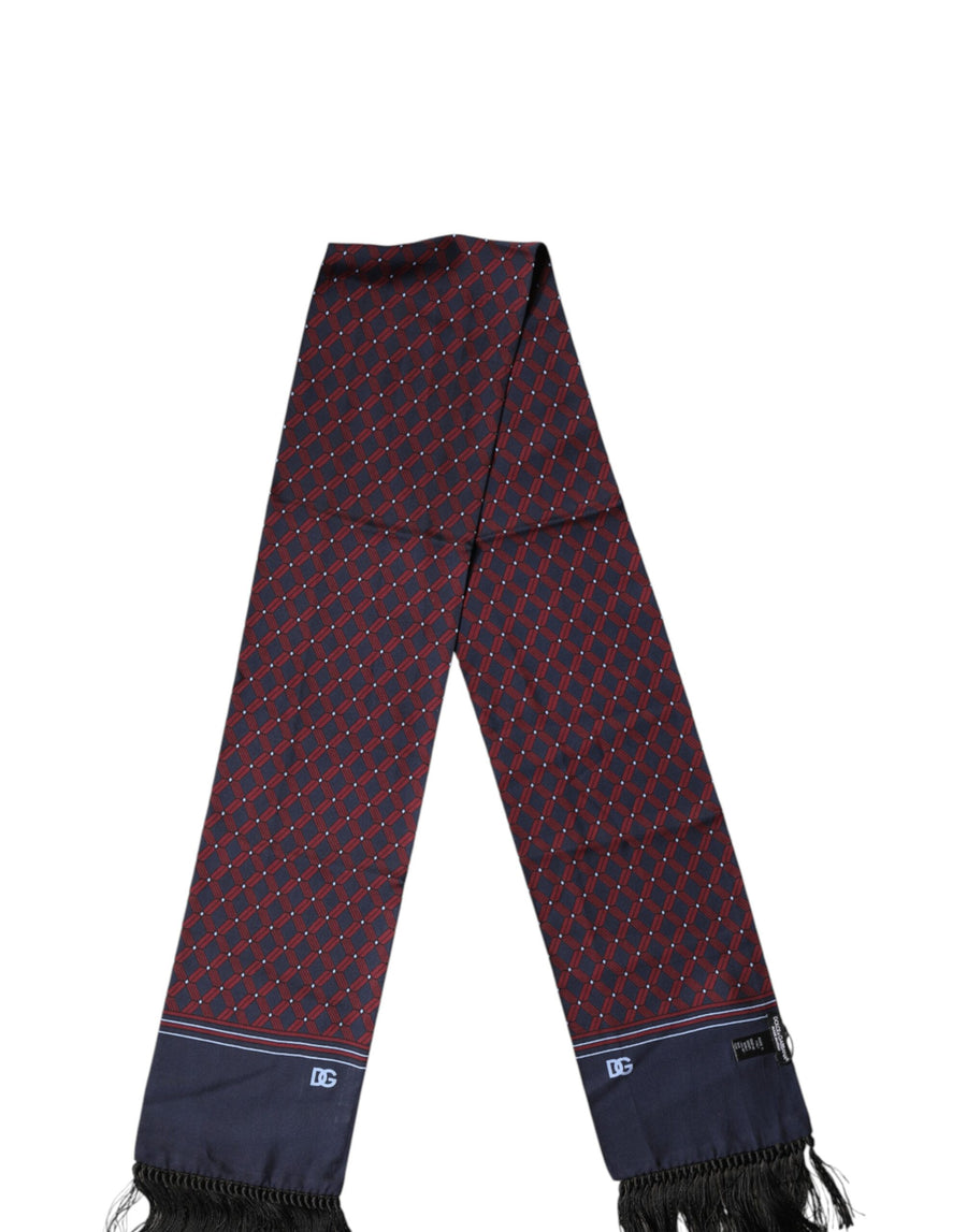 Dolce & Gabbana 100% Silk scarf in maroon