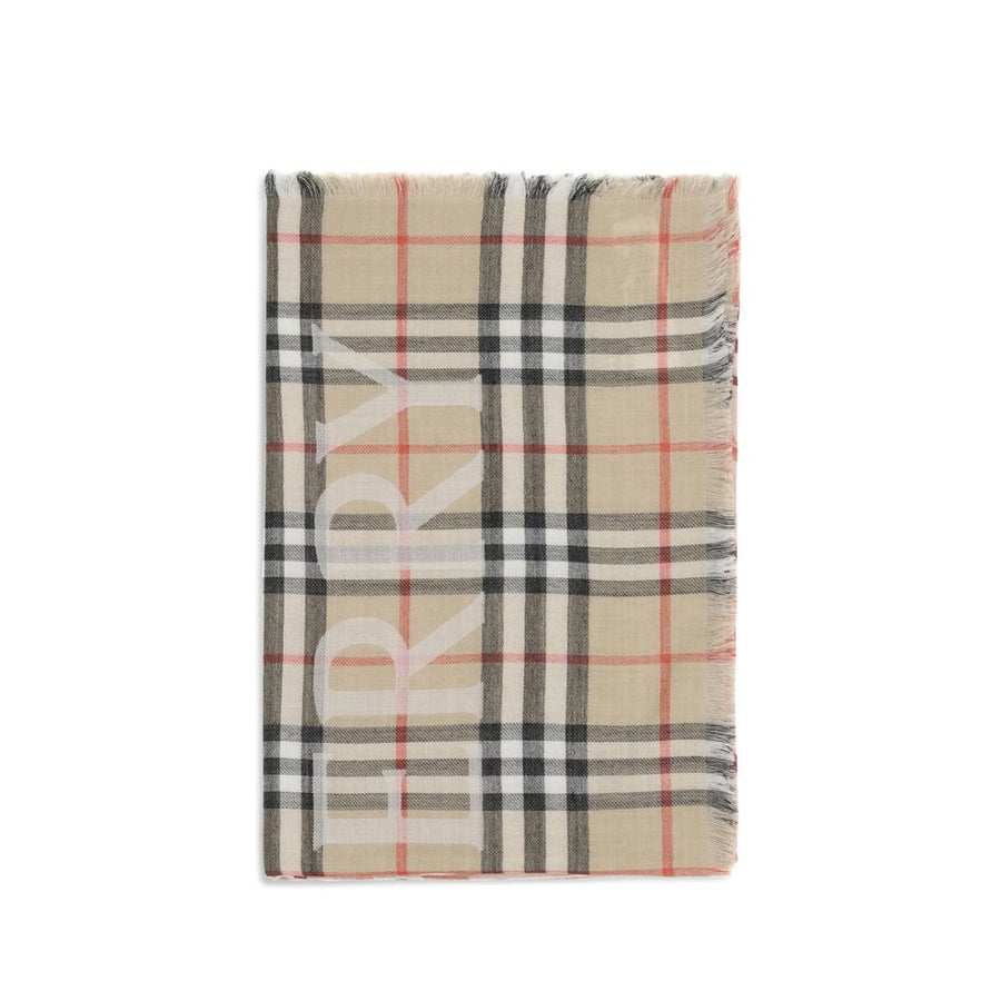 Burberry 52% Wool scarf in beige