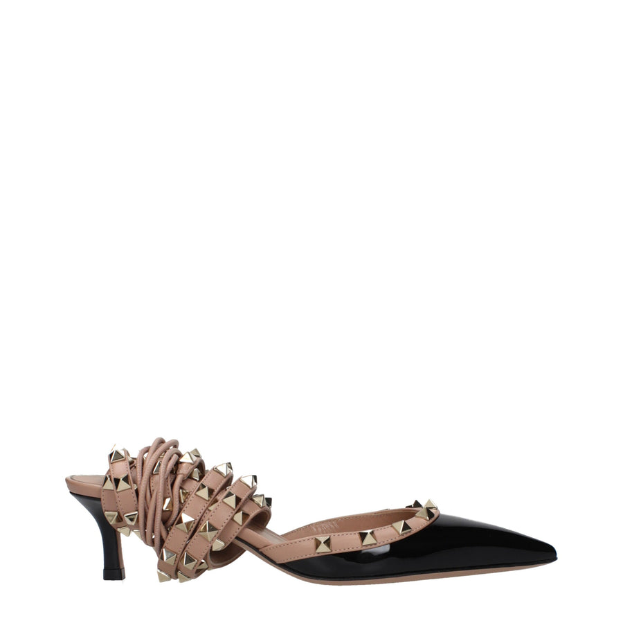 Valentino Garavani Patent leather heel in black
