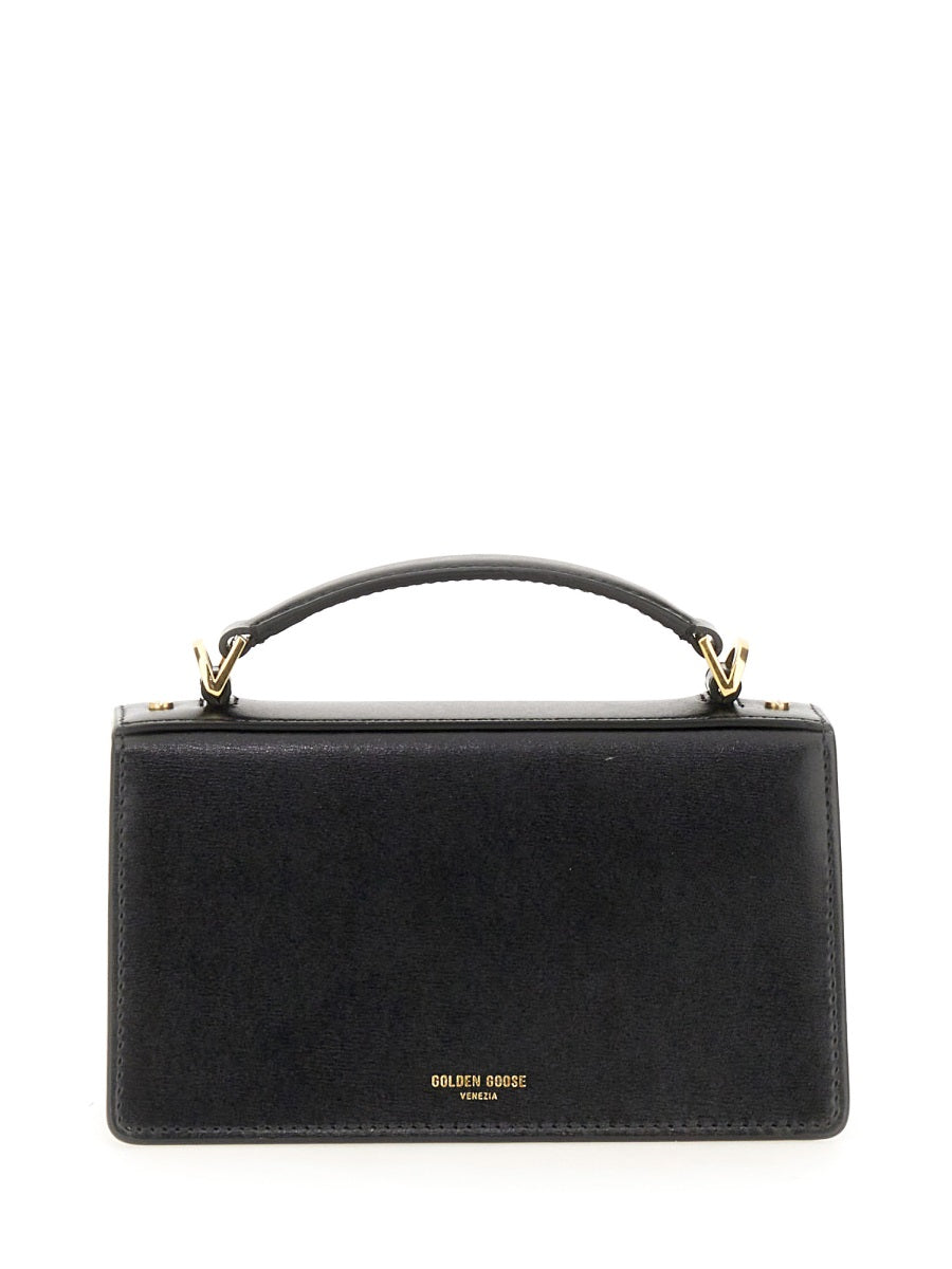 Small Venice Bag Black Leather Handbags