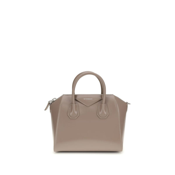 Givenchy 100% Calf Leather Bos Taurus top handle bag in gray