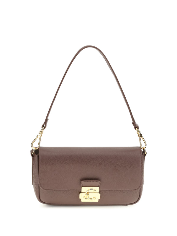 Coccinelle 100% calf leather (Bos taurus) shoulder bag in brown