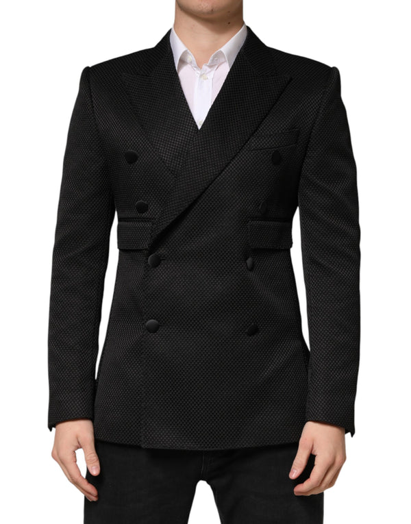Dolce & Gabbana 77% Cotton 5% Polyester 18% Silk blazer in black