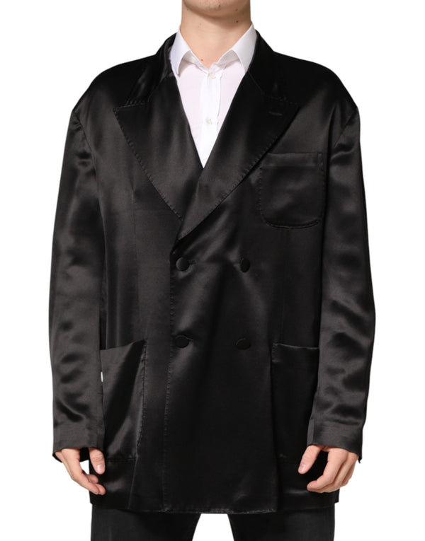 Dolce & Gabbana 100% Silk blazer in black